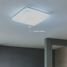 Painel de Led Embutir ou Sobrepor Quadrado Borda Infinita Luz Branca 32W Black & Decker 22,8x4,6cm Branco Bivolt