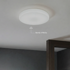 Painel de Led Embutir ou Sobrepor Redondo Borda Infinita Luz Neutra 17W Black & Decker 3,3x12cm Branco Bivolt