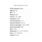 Painel De Led Eco Downlight De Embutir Opus Branco Quente Biv