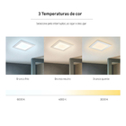 Painel de Led Embutir Quadrado Borda Recuada Luz 3 em 1 15W Inspire 29,5x29,5cm Branco Bivolt