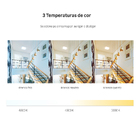 Painel de Led Embutir Quadrado Luz 3 em 1 48W Inspire 62x62cm Branco Bivolt