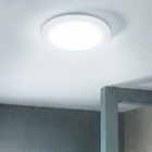 Painel de Led Embutir Redondo Luz Branca 18W Elgin 23x26cm Branco Bivolt