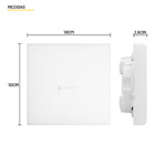 Painel De Led Frameless Quadrado Embutir/sobrepor 12w Bivolt
