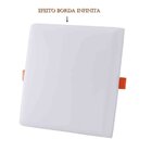 Painel De Led Frameless Quadrado Embutir/sobrepor 17w Bivolt