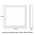 Painel De Led Frameless Quadrado Embutir/sobrepor 32w Bivolt