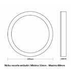 Painel De Led Frameless Redondo Embutir/sobrepor 17w Bivolt B