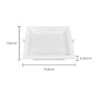 Painel De Led Nordecor Quadrado Kais De Embutir Recuado 12w B