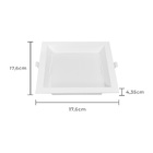 Painel De Led Nordecor Quadrado Kais De Embutir Recuado 12w B