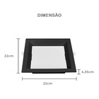 Painel De Led Nordecor Quadrado Kais De Embutir Recuado 18w B