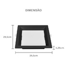 Painel De Led Nordecor Quadrado Kais De Embutir Recuado 24w B