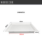 Painel De Led Nordecor Quadrado Kais De Embutir Recuado 36w B