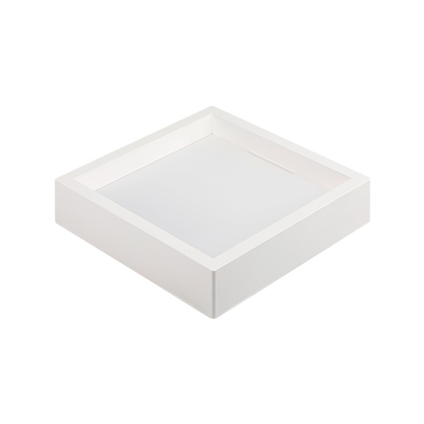 Painel De Led Nordecor Quadrado Kais De Sobrepor Recuado 24w