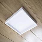 Painel De Led Nordecor Quadrado Kais De Sobrepor Recuado 24w