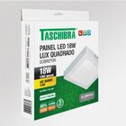Painel De Led Quadrado Sobrepor 18w Bivolt Taschibra 3000k Am