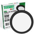 Painel De Led Redondo Embutir 18w Preto Bivolt Taschibra 4000