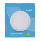 Painel de LED Redondo Embutir Amarelo 18w Bivolt Elgin