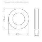 Painel De Led Redondo Sobrepor 18w Bivolt Taschibra 3000k Ama