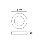 Painel De Led Redondo Sobrepor 6w Bivolt Blumenau 6500k Branc