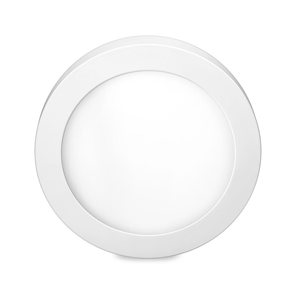 Painel de LED Redondo Sobrepor Luz Amarelo 24W Bivolt Elgin