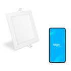 Painel de LED Smart de Embutir 18W Luz 3 Tons 22x22cm Elgin