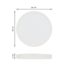 Painel de Led Sobrepor Redondo Luz Amarela 24W Elgin 30x30cm Amarelo Bivolt