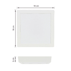 Painel de Led Sobrepor Quadrado Luz Branca 12W Elgin 18x18cm Branco Bivolt