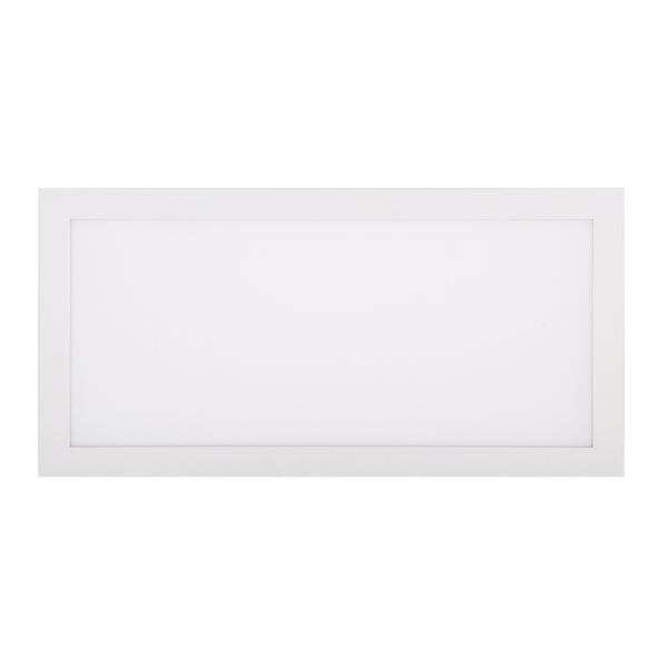 Painel de Led Sobrepor Retangular Luz Branca 30W Blumenau Iluminao 62x309cm Branco Bivolt