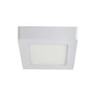 Painel de Led Sobrepor Quadrado Luz Branca 6W LLUM Bronzearte 11x11cm Branco Bivolt