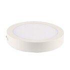 Painel de Led Sobrepor Redondo Luz Branca e Neutra 18W Blumenau Iluminao 24x22cm Branco Bivolt