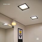 Painel De Led Stella Quadrado Deep De Embutir Recuado 22w Biv