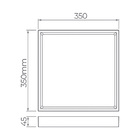 Painel De Led Stella Quadrado Deep De Sobrepor Recuado 28w Bi