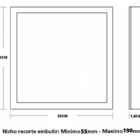 Painel De Led Taschibra Frameless Quadrado Embutir 36w Bivolt