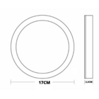 Painel De Led Taschibra Frameless Redondo Sobrepor 24w Bivolt