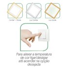 Painel De Led Taschibra Quadrado De Embutir 24w Dual Color Bi