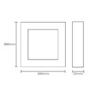 Painel De Led Taschibra Quadrado Lux De Sobrepor 24w Bivolt P