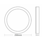 Painel De Led Taschibra Redondo De Sobrepor 18+6w Dual Color