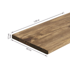 Painel de Madeira Boleado Pinus Tingido 20x120x1,7cm Settis