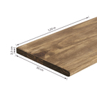 Painel de Madeira Boleado Pinus Tingido 30x120x2,5cm Settis