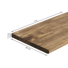 Painel de Madeira Boleado Pinus Tingido 30x200x1,7cm Settis