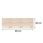 Painel de Madeira Pinus 1,7cm Natural 30x80cm Settis