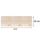 Painel de Madeira Pinus 1,7cm Natural 60cm x 2,00m Settis