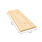 Painel de Madeira Pinus 17mm 20x60cm Natural Artepinus