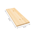 Painel de Madeira Pinus 17mm 30x120cm Natural Artepinus
