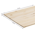 Painel de Madeira Pinus 17mm Natural 30x30cm Wooden