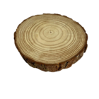 Painel de Madeira Pinus 5mm 25x25cm Redondo Rstico Settis