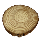 Painel de Madeira Pinus 5mm 25x25cm Redondo Rstico Settis