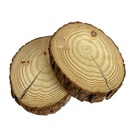 Painel de Madeira Pinus 5mm 25x25cm Redondo Rstico Settis