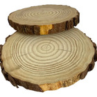 Painel de Madeira Pinus 5mm 25x25cm Redondo Rstico Settis