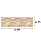 Painel de Madeira Teca 1,9cm Natural 20x60cm Settis