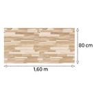 Painel de Madeira Teca 1,9cm Padrão Teca Natural 80cm x 1,60m Settis